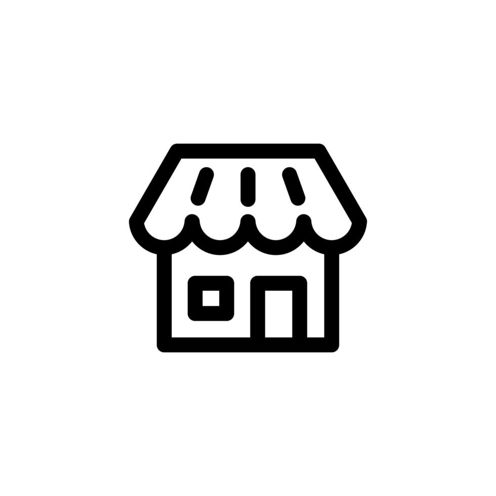 store icon design symbol market retail building storefront for ecommerce free vector